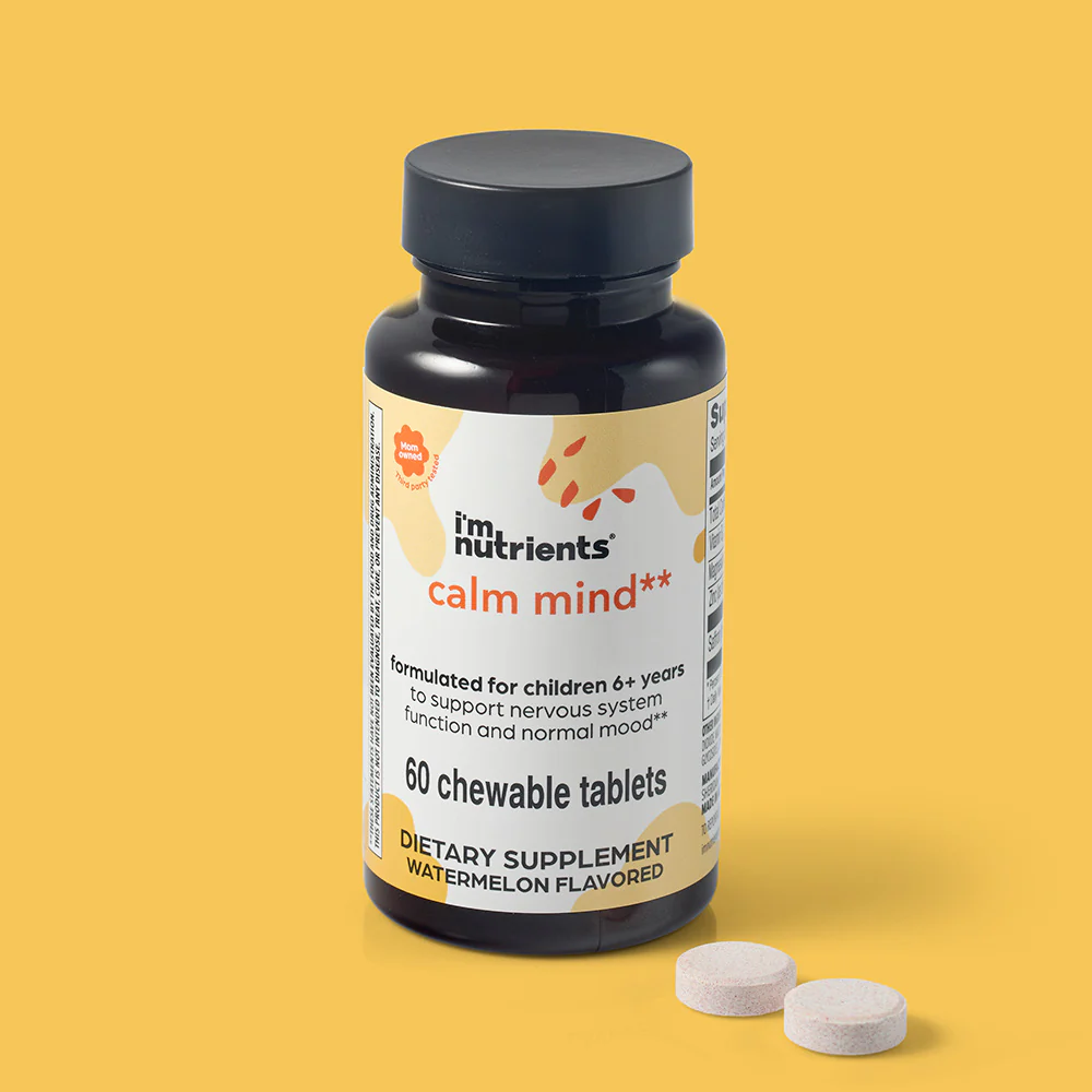 Calm Mind, Children's Chewable Supplement with Magnesium, Saffron, Zinc and Vitamin B6 - Image 3