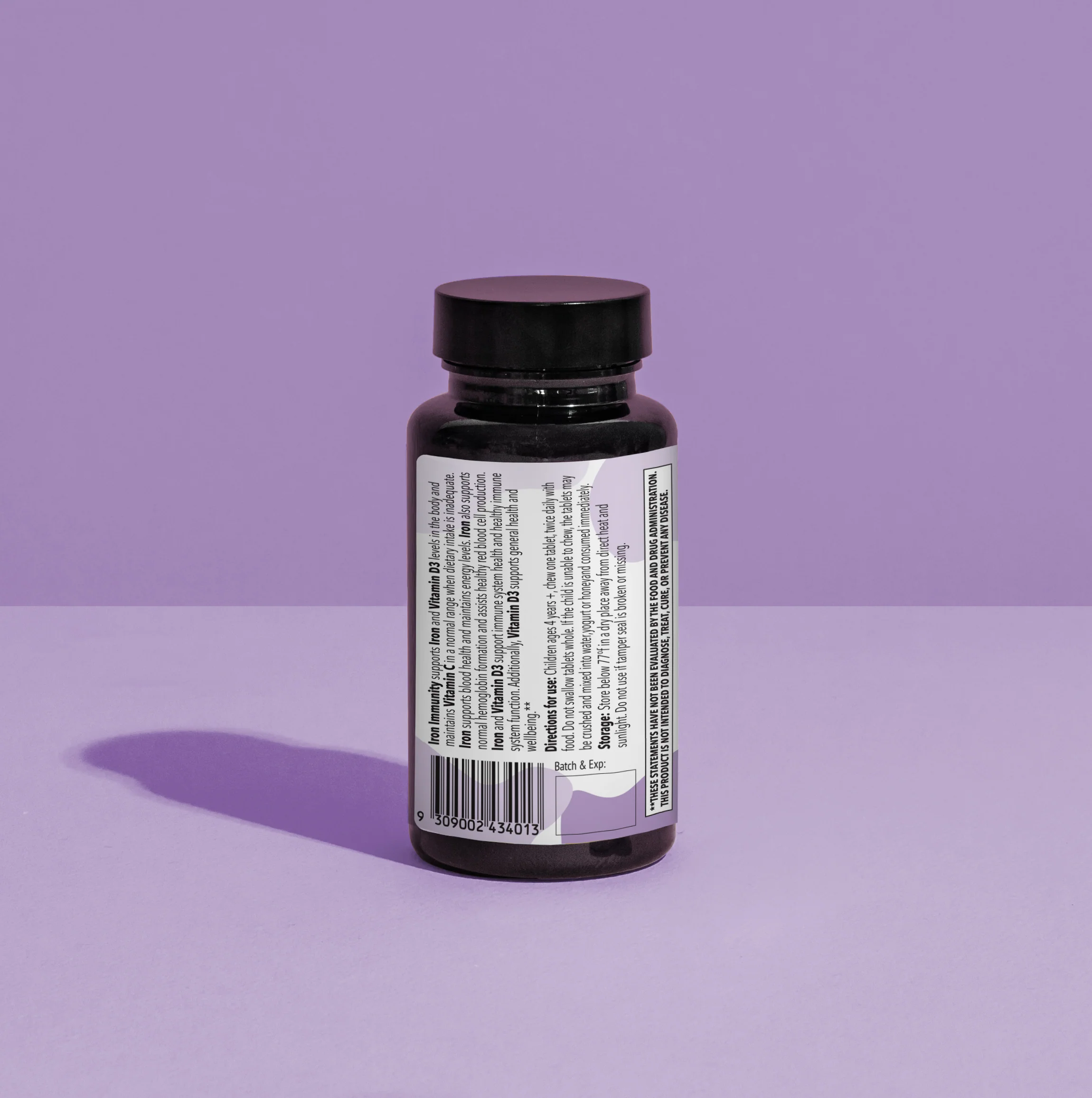 Iron Immunity, Children's Chewable Iron Supplement with Vitamin C and D - Image 4
