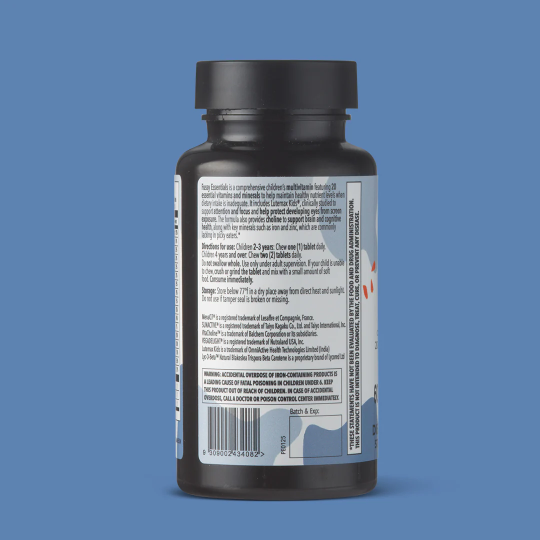 Picky Essentials Kids Chewable Multivitamin with Iron + Zinc | 20+ Essential Nutrients - Image 3